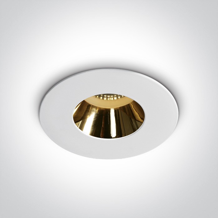 10105MD/W/GL BLANC GU10 10W OR RÉFLECTEUR LUMIÈRE FONCÉE