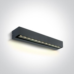 APPLIQUE MURALE ANTHRACITE ECLAIRAGE DOWN LED SMD 9W WW IP65 230V