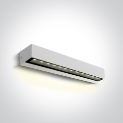APPLIQUE MURALE BLANCHE ECLAIRAGE DOWN LED SMD 9W WW IP65 230V