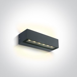 APPLIQUE UP&DOWN LED SMD ANTHRACITE 2x6W WW IP65 230V