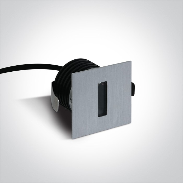 68004/AL/W ALUMINIUM RECESSED 3W WW DARK LIGHT IP54 350mA