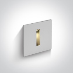 ENCASTRE DE MUR DE FORME CARRÉ POUR BALISAGE BLANC, COB LED 3W 24° WW IP54. NÉCESSITE DRIVER 350mA