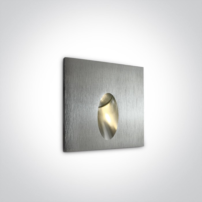 68032/AL/W ALUMINIUM ENCASTRÉ IP54 3W WW 100-240V