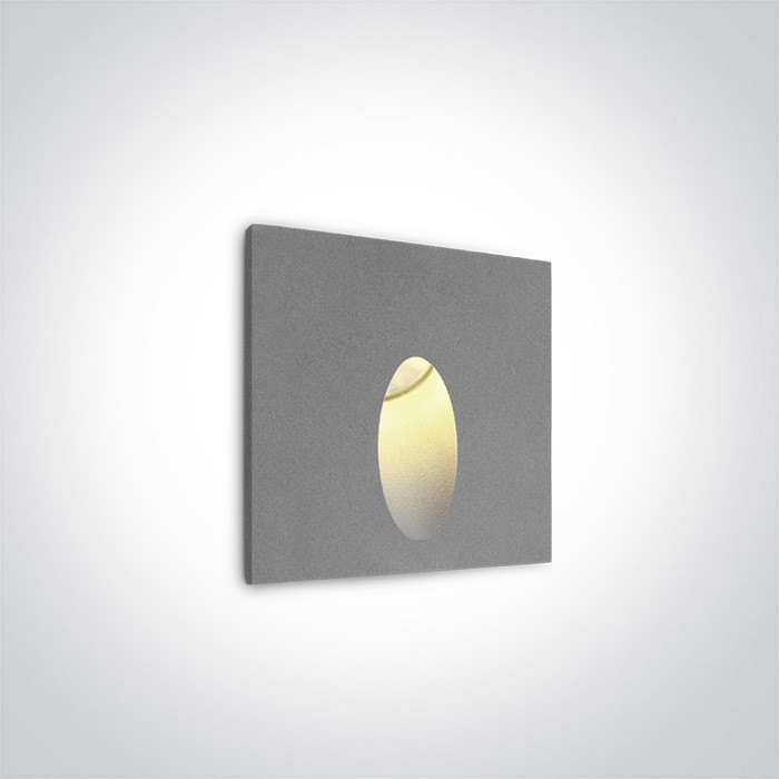 68032/G/W GRIS ENCASTRÉ IP54 3W WW 100-240V