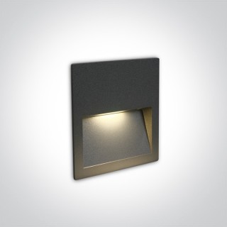 68068A/AN/W ANTHRACITE ENCASTRÉ MURAL 4W IP65 DARK LIGHT 100-240V