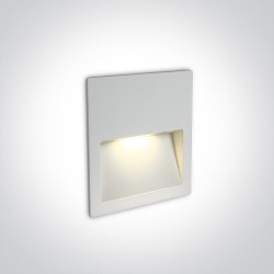ENCASTRE DE MUR CARRE BLANC 4W IP65 DARK LIGHT 100-240V
