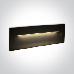 ENCASTRE MURAL NOIR RECTANGULAIRE 7W IP65 DARK LIGHT 100-240V