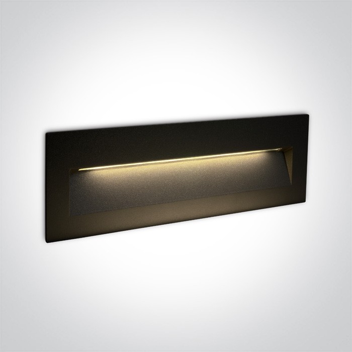 68068C/B/W NOIR MUR ENCASTRÉ 7W IP65 DARK LIGHT 100-240V