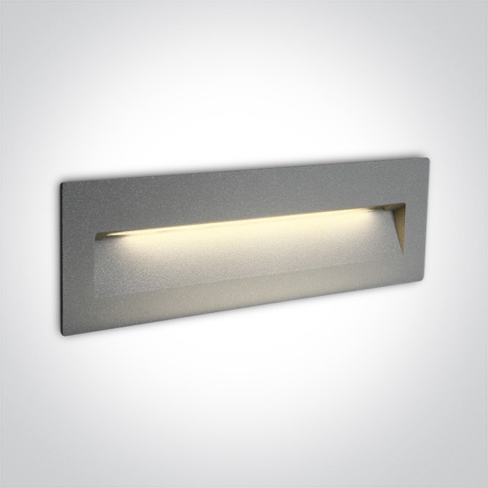 68068C/G/W GRIS ENCASTRÉ MURAL 7W IP65 DARK LIGHT 100-240V