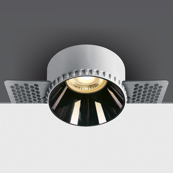 10105RM BLANC GU10 10W TRIMLESS DARK LIGHT SANS RÉFLECTEUR