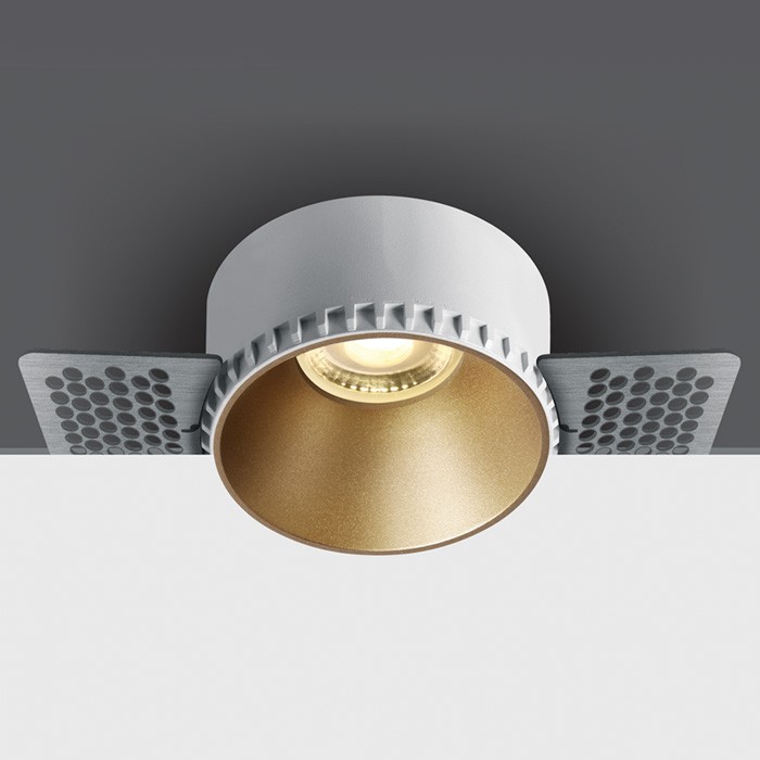 10105RM BLANC GU10 10W TRIMLESS DARK LIGHT SANS RÉFLECTEUR