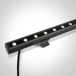 WALLWASHER GRIS LED 12x1W CW 20x60deg LENS IP66 24Vdc - NÉCESSITE UNE ALIMENTATION 24V