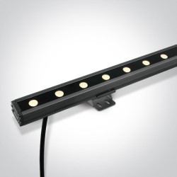 WALLWASHER GRIS LED 12x1W WW 20x60deg LENS IP66 24Vdc - NÉCESSITE UNE ALIMENTATION 24V