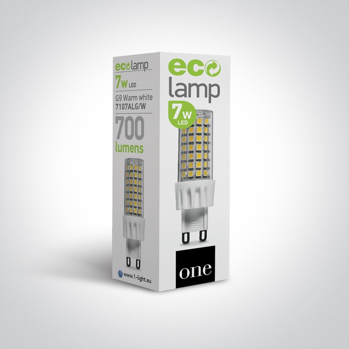 7107ALG/W G9 7W WW 230V