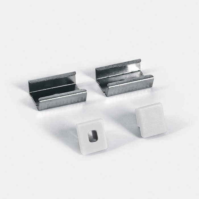 7901/W PROFIL BLANC 2m POUR BANDES DE 5mm + DIFFUSEUR OPAL PC