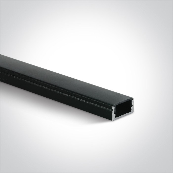 7902/B/B PROFIL NOIR 2m + PC Diffuseur noir