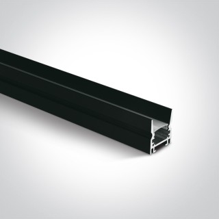 7903/B PROFIL NOIR 2m + diffuseur PC Opal LUMIERE FONCEE