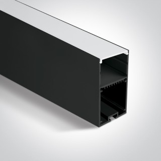 7910/B PROFIL NOIR 2m + DIFFUSEUR OPAL PC