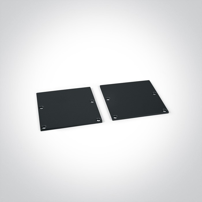 7910A/B PROFIL DE SURFACE NOIR 2m POUR BANDES DE 45mm + DIFFUSEUR OPAL PC