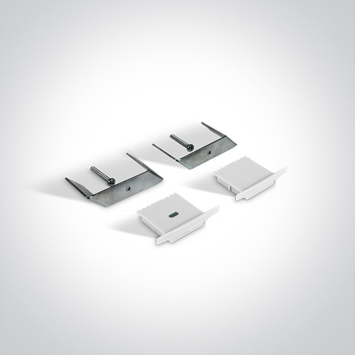 7910R/W BLANC PROFIL RECESSÉ 2m + diffuseur opale PC