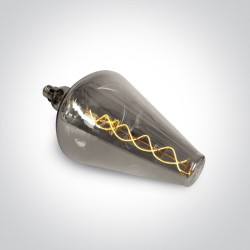 SOURCE DECORATIVE LED LAMP E27 8w DARK CHROME 230v