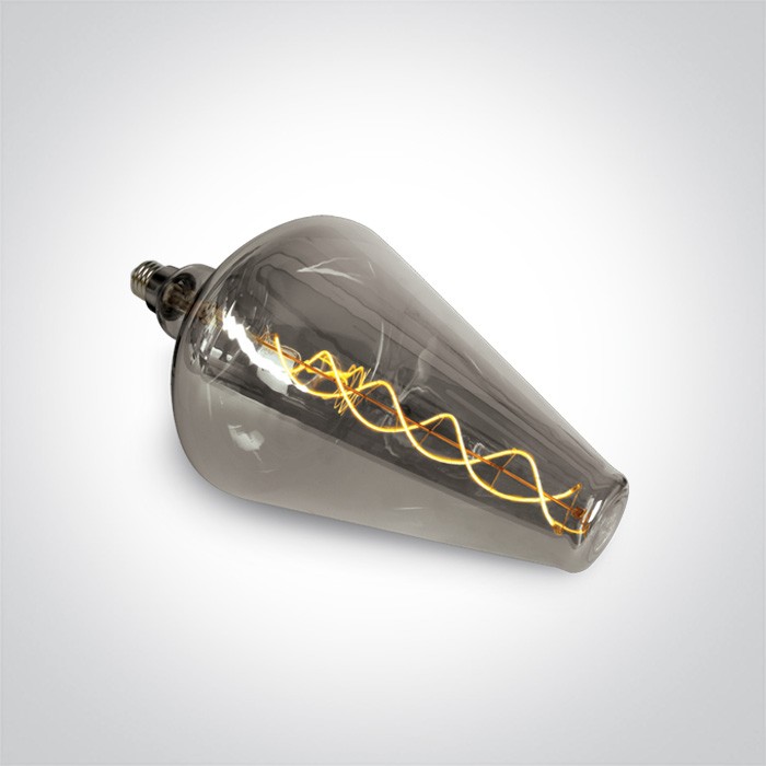 9G08D/DC DECORATIVE LED LAMP E27 8w DARK CHROME 230v