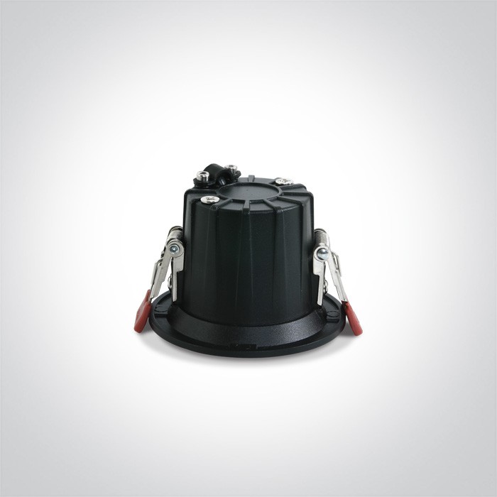 10107Z/B/W BLACK LED 7W WW IP20 45deg 230V DARK LIGHT