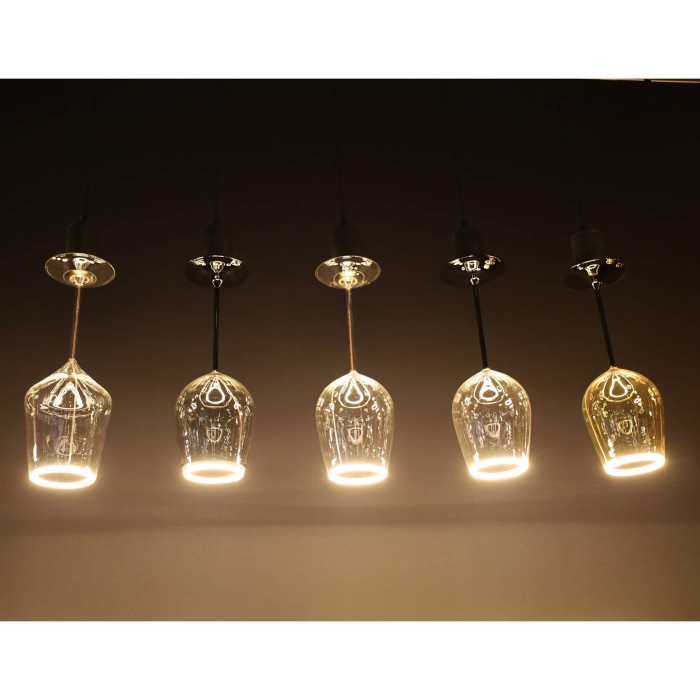 LED FLOATING WINE CLEAR - CLEAR BASE - E27