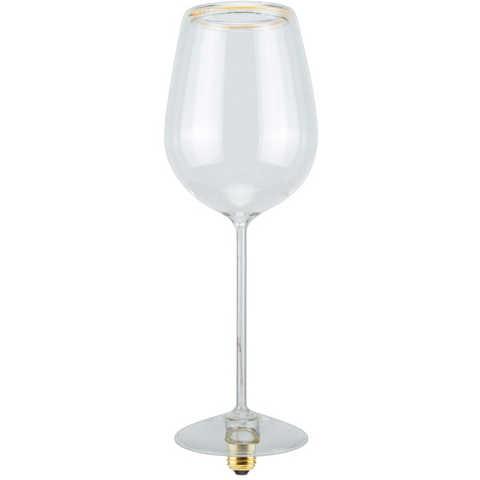 LED FLOATING WINE CLEAR - CLEAR BASE - E27
