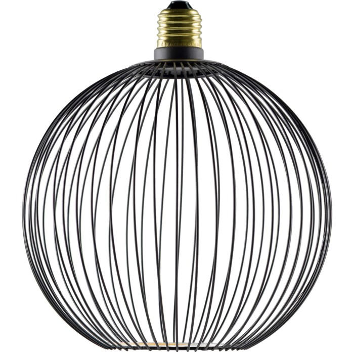 LED FLOATING FILO BLACK GLOBE G180 - E27