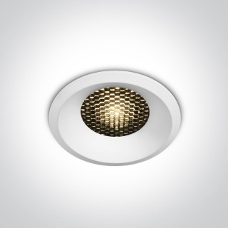 10112DH/W/W WHITE LED 12W WW 700mA DARK LIGHT HONEYCOMB