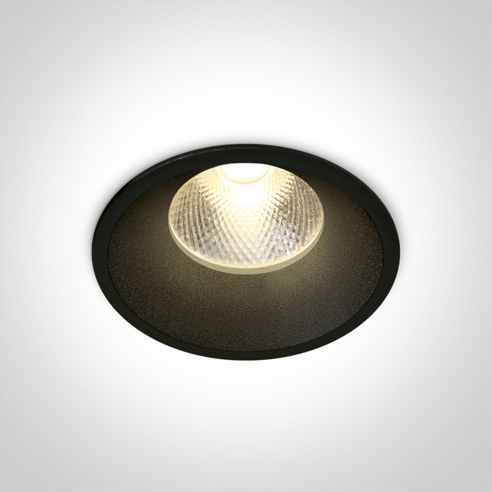 10112TD/B/W BLACK 12W 20deg WW IP20 230V DARK LIGHT