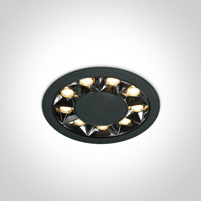 10112X/B/W NOIR RECESSED 12W WW IP20 38deg 230V DARK LIGHT
