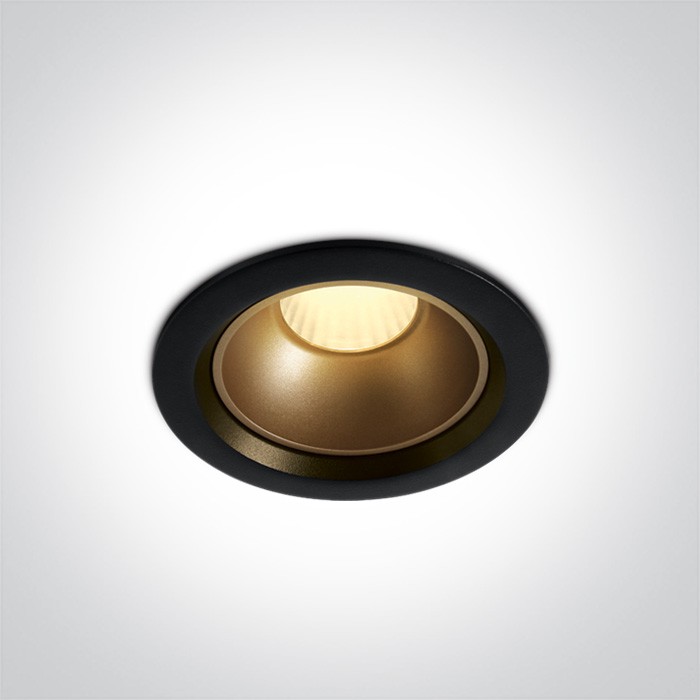 10112Z/B/W BLACK 12W WW IP20 45deg 230V DARK LIGHT