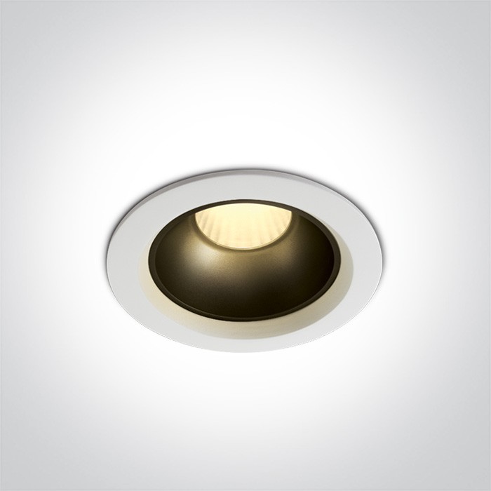10112Z/W/W BLANC 12W WW IP20 45deg 230V LUMIÈRE NOIRE