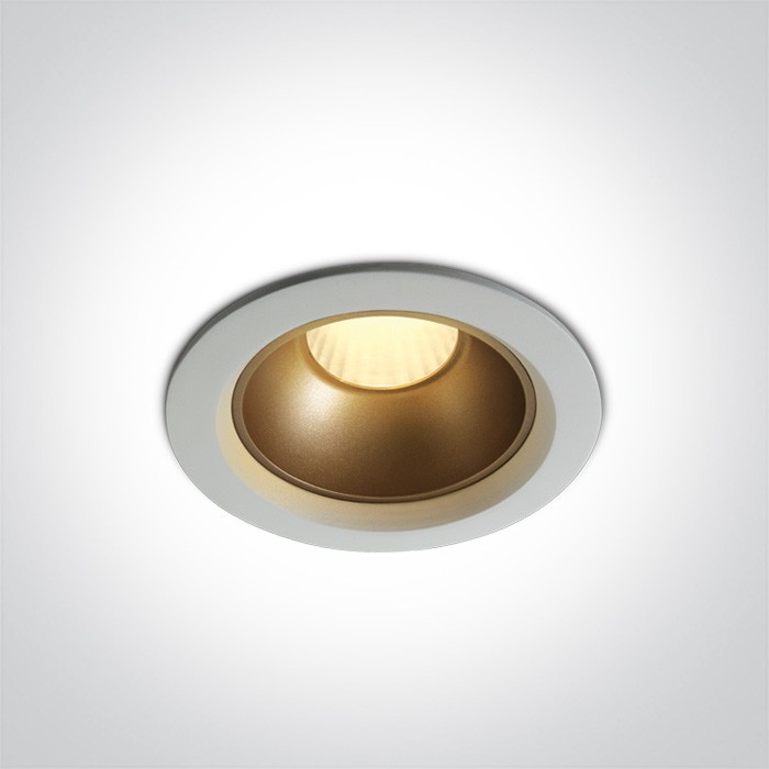 10112Z/W/W BLANC 12W WW IP20 45deg 230V LUMIÈRE NOIRE