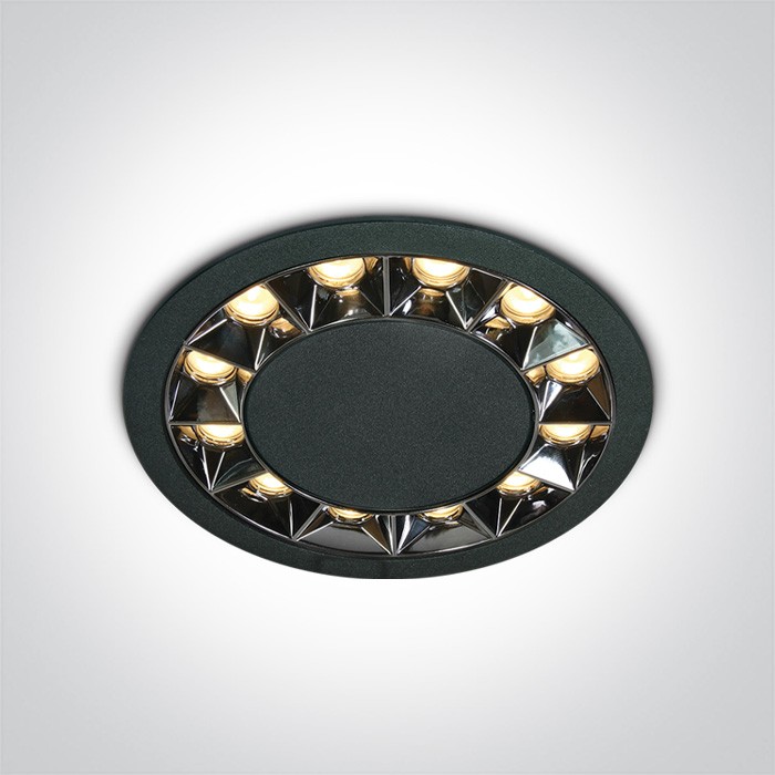 10120X/B/W NOIR RECESSED LED 20W WW IP20 38deg 230V DARK LIGHT