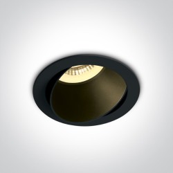 SPOT BLACK GU10 10W BLACK REFLECTOR DARK LIGHT ADJUSTABLE