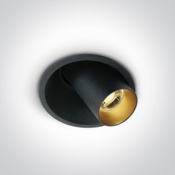 SPOT CYLINDRIQUE NOIR COB 6,5W WW 700mA 36deg ADJUSTABLE DARK LIGHT